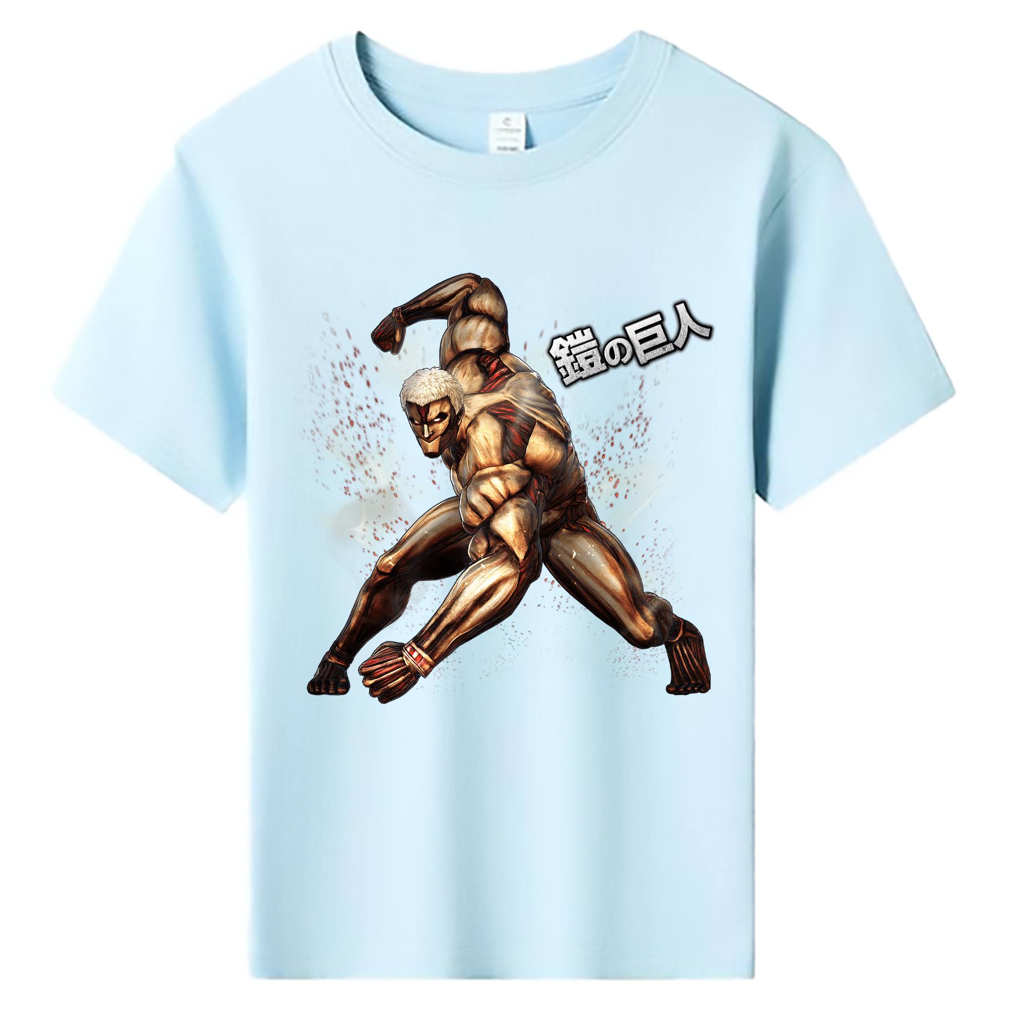 （画像用） 進撃の巨人 Attack on Titan 綿100％キッズTシャツ（フロントプリント）